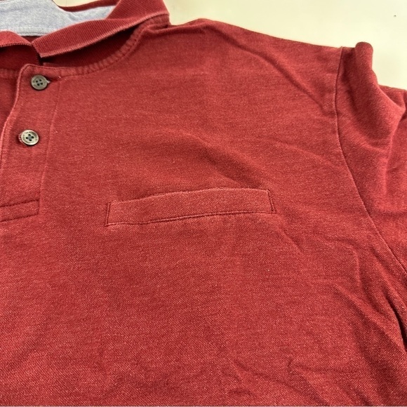 Van Heusen Polo Mens XL Red Pocket - Picture 4 of 10